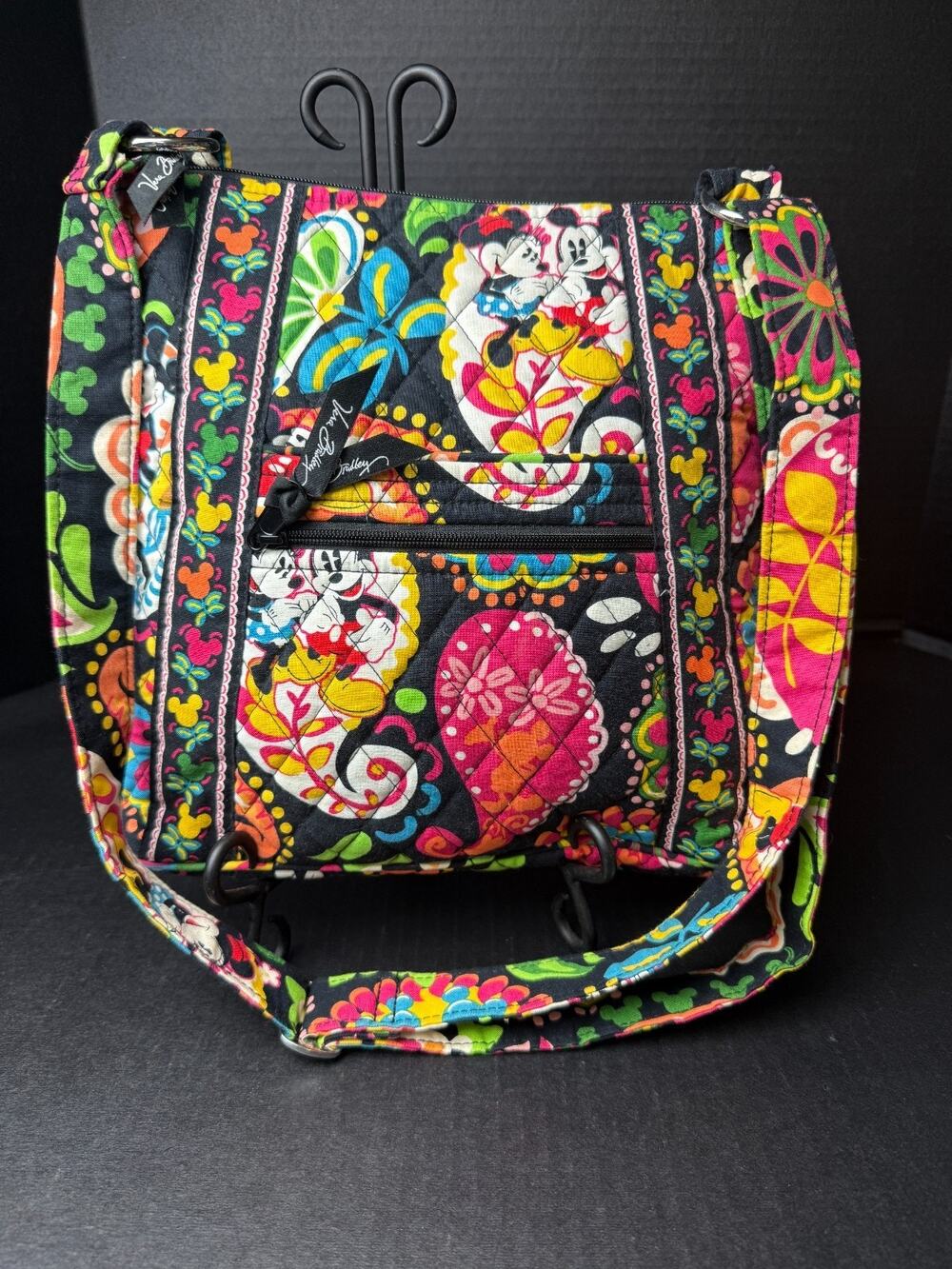 Vera Bradley Disney Parks Midnight With Mickey Hipster Crossbody Bag